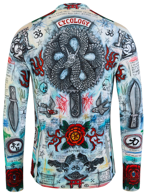 TEMPLE MEN'S LONG SLEEVE CYCLING JERSEY
