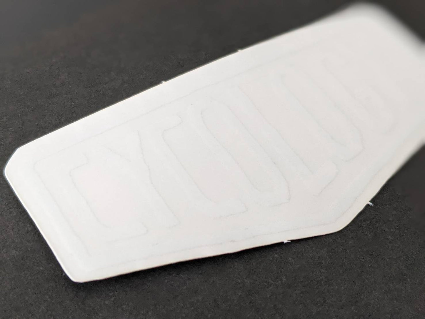 CYCOLOGY LOGOステッカー 白 ホワイト