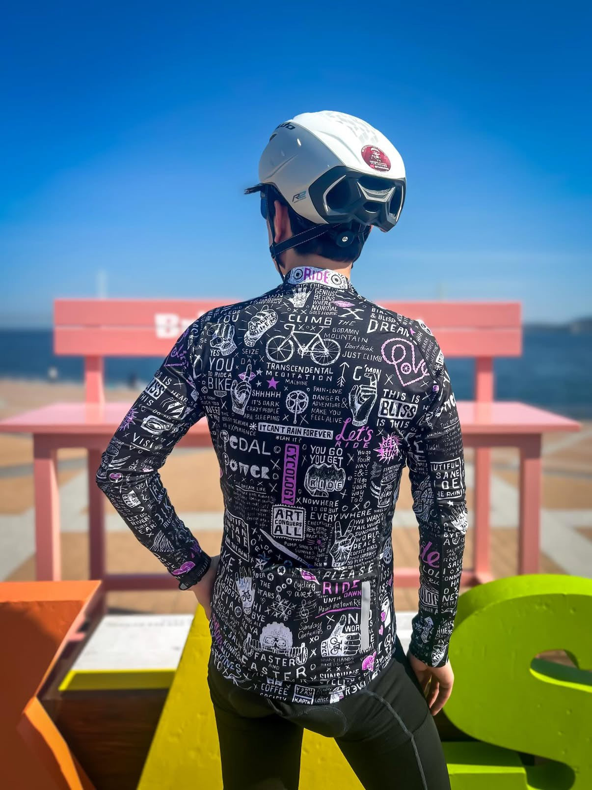 BIKE GRAFFITI Lightweight Long Sleeve Summer Jersey 長袖夏ジャージ