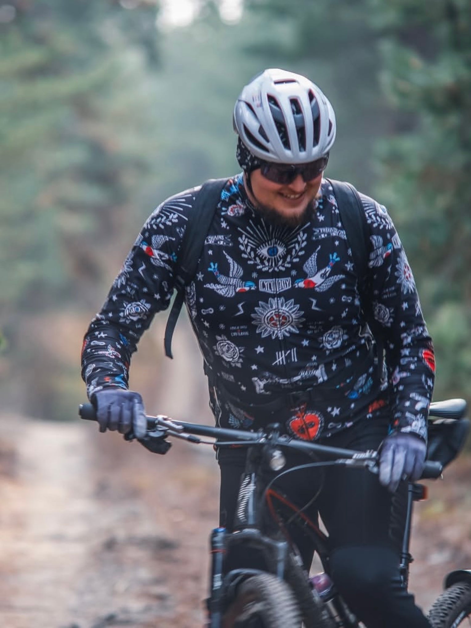 TATTOO MEN'S LONG SLEEVE JERSEY | Cycology JAPAN サイコロジー