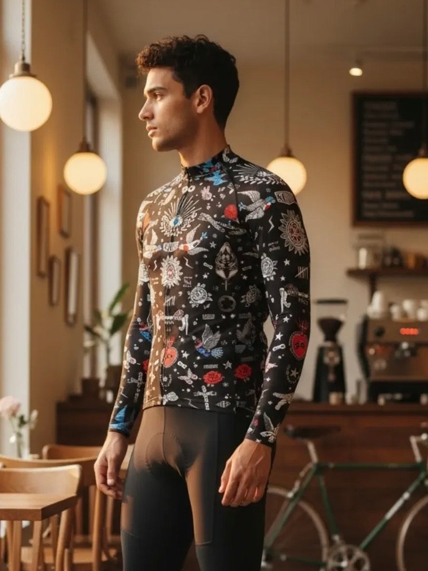 TATTOO MEN'S LONG SLEEVE JERSEY | Cycology JAPAN サイコロジー