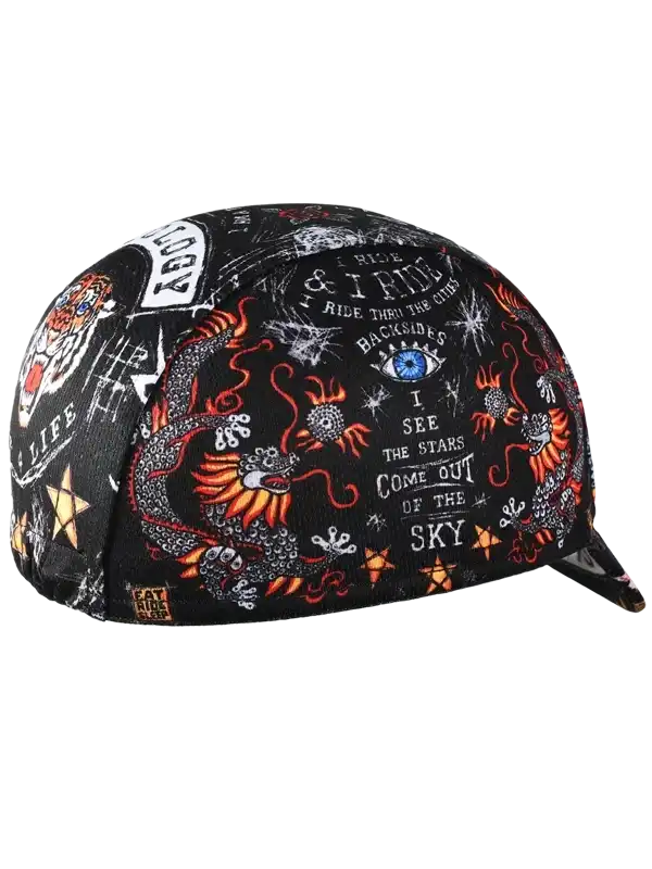 CITY OF ANGELS  CYCLING CAP BLACK
