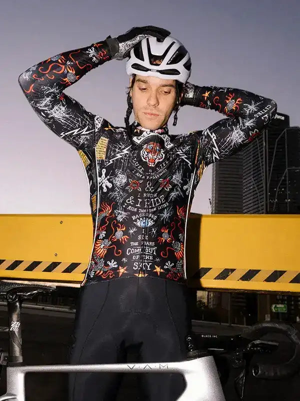 CITY OF ANGELS MEN'S WINTER LONG SLEEVE JERSEY BLACK