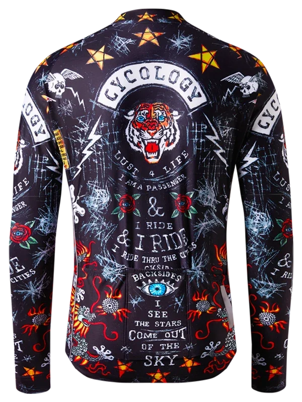 CITY OF ANGELS MEN'S WINTER LONG SLEEVE JERSEY BLACK