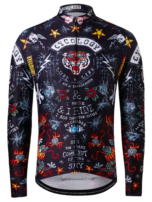 CITY OF ANGELS MEN'S WINTER LONG SLEEVE JERSEY BLACK