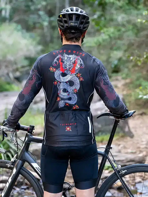 DRAGON MEN'S LONG SLEEVE JERSEY | Cycology JAPAN サイコロジー DRAGON MEN'S LONG SLEEVE JERSEY | Cycology JAPAN サイコロジー