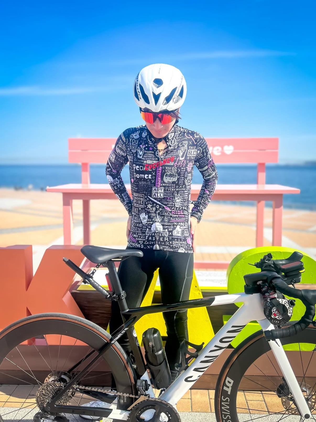 BIKE GRAFFITI Lightweight Long Sleeve Summer Jersey 長袖夏ジャージ