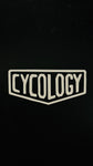 CYCOLOGY　LOGOカッティングステッカー　ホログラム･黒･白
