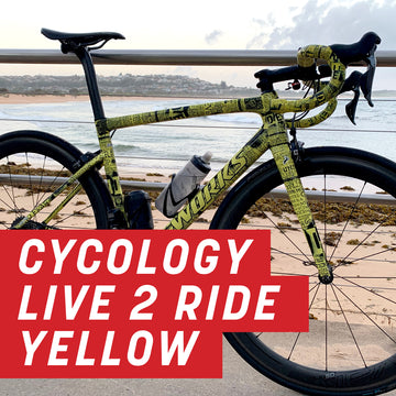 CYCOLOGY LIVE 2 RIDE YELLOW ハーフラッピング