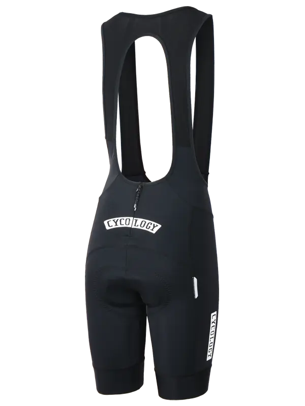 CYCOLOGY WOMEN'S LOGO QUICK PEE BIB SHORTS