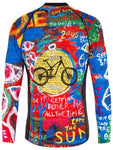 8 Days Long Sleeve MTB Cycling Jersey Blue | Cycology Clothing