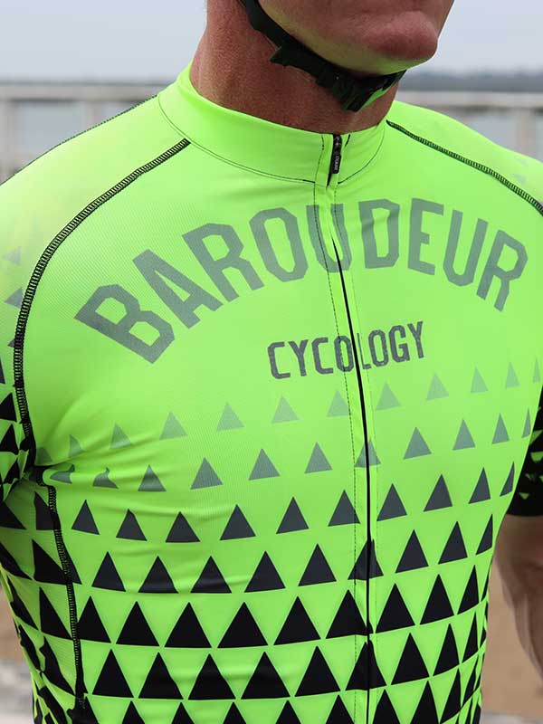 BAROUDEUR (LIME) MEN'S CYCLING JERSEY