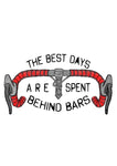 Best Days Behind Bars T Shirt White