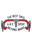 Best Days Behind Bars T Shirt White