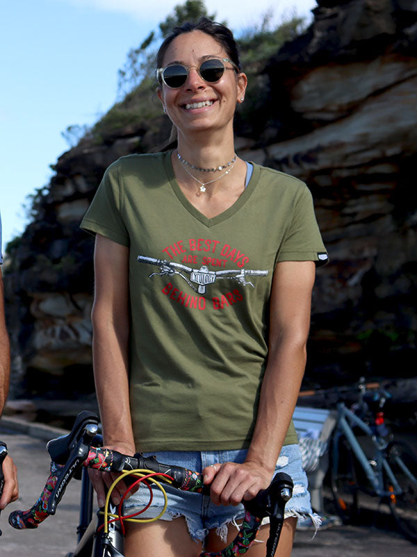 Best Days Behind Bars Women's MTB T Shirt