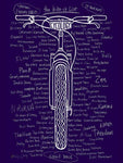 Bike It List Navy Mens Cycling T shirt | Cycology Clothing 