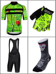 Bike Nirvana Mens Lime Cycling Jersey | Cycology Clothing