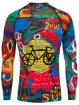 8 Days Mens Long Sleeve Blue Cycling Base Layer | Cycology Clothing