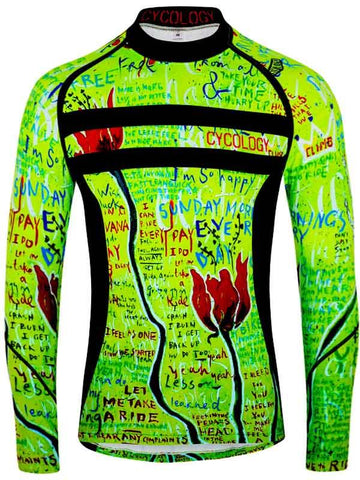 Nirvana Mens Lime Long Sleeve Cycling Base Layer | Cycology AUS
