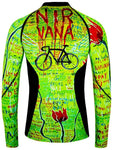 Nirvana Mens Lime Long Sleeve Cycling Base Layer | Cycology AUS
