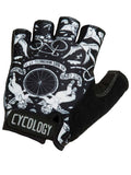 Velo Tattoo Black Cycling Gloves | Cycology 