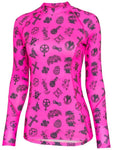 Velosophy Womens Pink Long Sleeve Cycling Base Layer | Cycology
