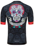 Day of the Living Mens Short Sleeve Race Fit Black Cycling Jersey.