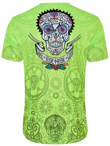 DAY OF THE LIVING (LIME) MEN'S TECHNICAL T-SHIRT