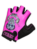 Day of the Living Pink Cycling Gloves | Cycology  Clothing AUS