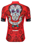 Day of the Living Men's Cycling Jersey in Red | Cycology Clothing