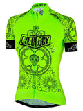 Day of the Living Lime Womens Cycling Jersey | Cycology Clothing