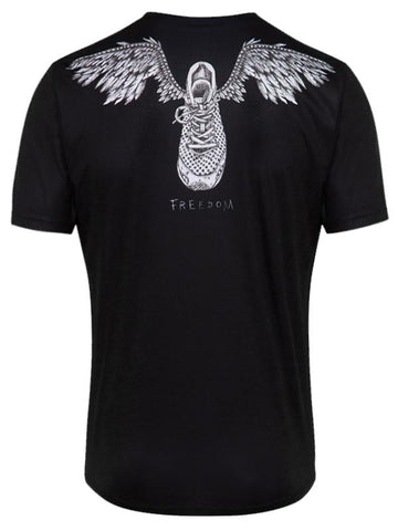 Freedom Mens Black Technical Short Sleeve T shirt | Cycology Clothing 