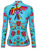 Frida (Aqua) Women's Long Sleeve Jersey