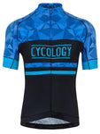 Geometric Blue Mens Cycling Jersey | Cycology Clothing