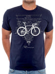 Hierarchy of Needs Mens Navy Cycling T shirt