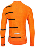 Inspire Mens Long Sleeve Orange Cycling Jersey | Cycology AUS
