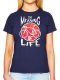 Meaning Of Life Navy Womens Cycling T shirt 
