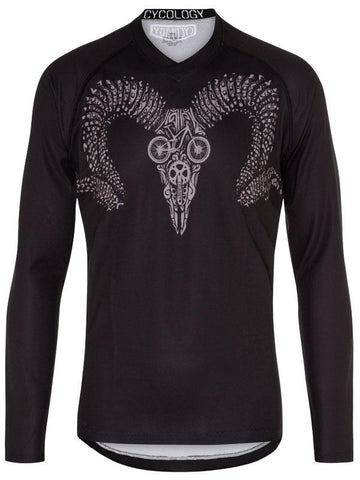 Mountain Goat Long Sleeve Mountain Bike Jersey Black | Cycology