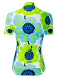 Pedal Flower Green Womens Cycling Jersey | Cycology Clothing