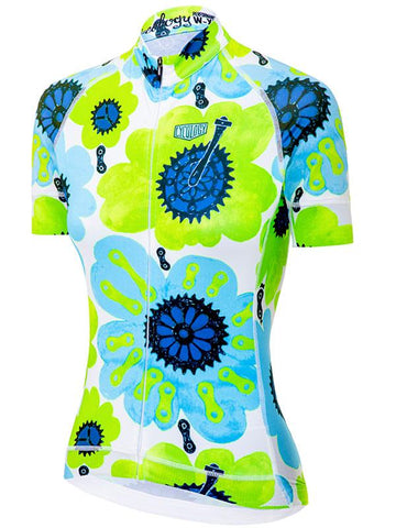 Pedal Flower (Green) Women's Jersey