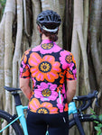 PEDAL FLOWER (PINK/BLACK) WOMEN'S CYCLING JERSEY