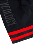 CYCOLOGY MEN'S LOGO (RED STRIPE) BIB SHORTS