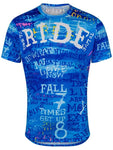 Ride Mens Cycling Blue Technical T Shirt | Cycology Clothing