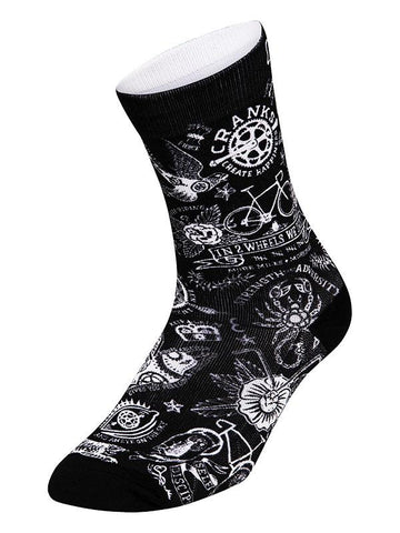 Ride Forever Black Cycling Socks | Cycology Clothing AUS