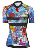 Rock n Roll Womens Short Sleeve Blue Cycling Jersey | Cycology AUS
