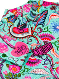 Secret Garden (Aqua) Women's Long Sleeve Jersey