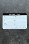 MTB Emergency card エマージェンシーカード