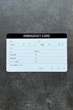 MTB Emergency card エマージェンシーカード