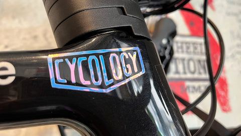CYCOLOGY　LOGOカッティングステッカー　ホログラム　