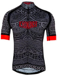 Tribal Tattoo Mens Black Cycling Jersey 